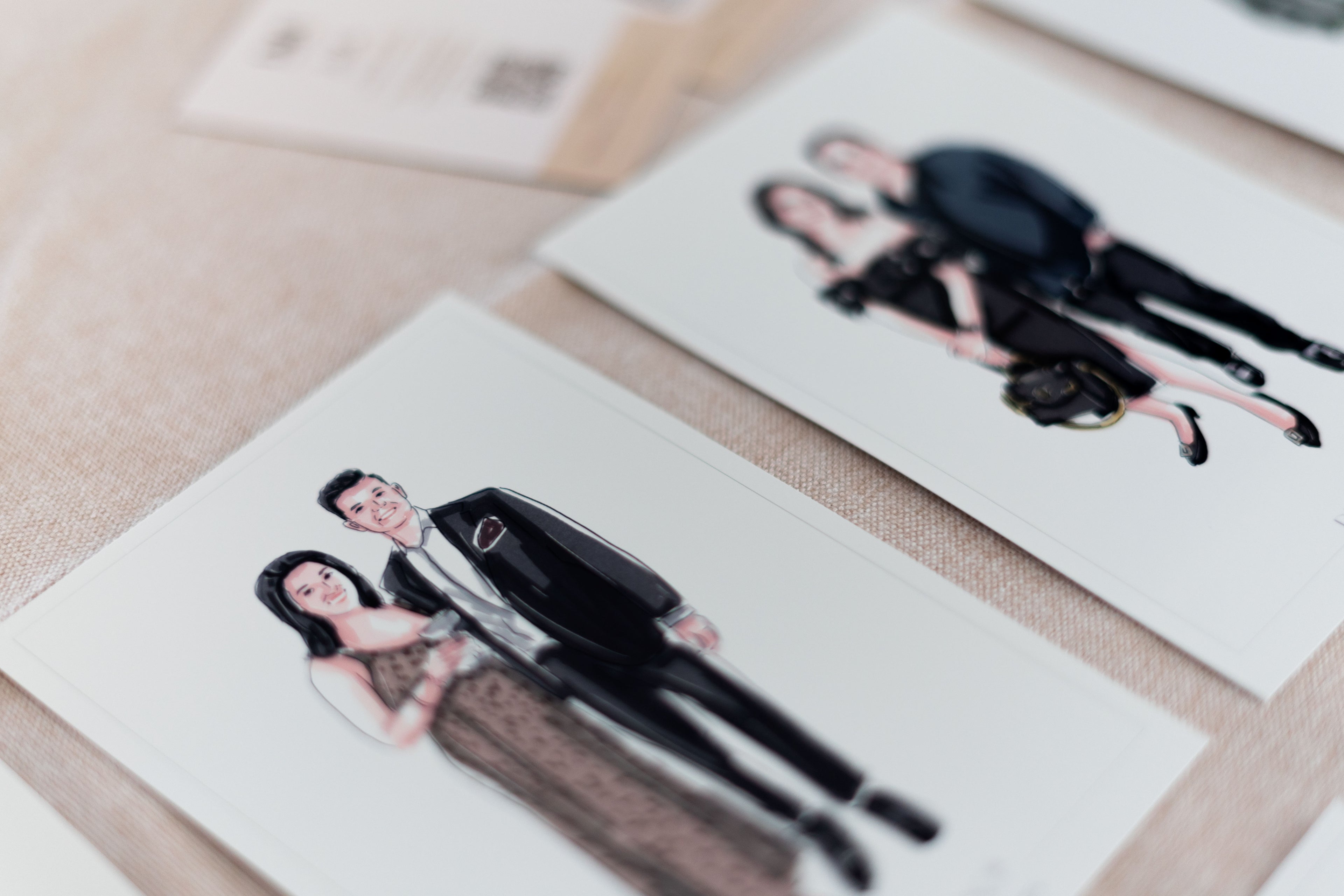 Live guest couple illustration
